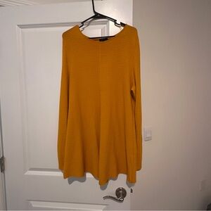 Mustard Yellow Ribbed Sweater